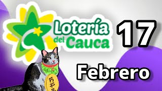 Resultado LOTERIA DEL CAUCA Sabado 17 de Febrero de 2024 [upl. by Ayotal]