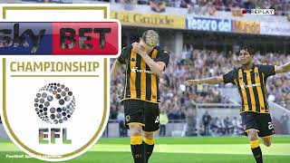 Hull City vs Sunderland  EFL Championship 202324  Football Simulation PES 21 [upl. by Eniawed301]