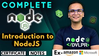 🚀🔥 Lecture 1 Introduction to NodeJS  NodeJS Complete Course ❤️ in Hindi  Notes  Certification [upl. by Dickey]