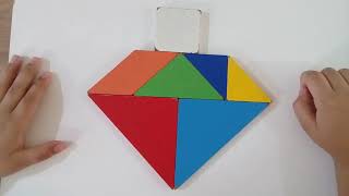 Como hacer figuras con tangram Video infantil con Luissana [upl. by Aleet]