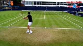 Tennis Pro Practice  Tennis Pro Training Berdych  Andujar Hitting Court Level [upl. by Cammi]