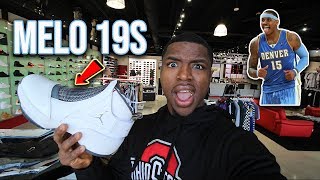 Air Jordan 19 Melo Flint Grey Pickup Vlog [upl. by Selinda301]