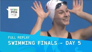 Swimming  Finals Day 5  Full Replay  Nanjing 2014 Youth Olympic Games [upl. by Eeima]