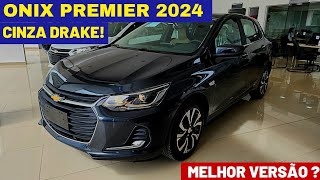 Chevrolet Onix Hatch Premier 2024 na cor cinza Drake chega por R113450  Melhor que polo e HB20 [upl. by Schwitzer164]