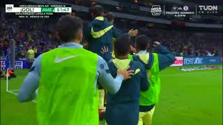 Gol de Federico Viñas  Cruz Azul 1  1 América  Liga BBVA MX  Grita México A21  Jornada 16 [upl. by Lenahc]