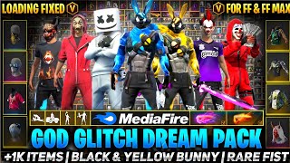 After Ob43 Update VIP Glitch Pack Free Fire FFMax Glitch File Today Free Fire Max Glitch‼️Full Icon [upl. by Anilram]