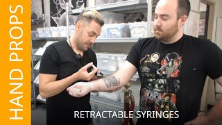 How to Use Retractable Syringes  Alpha Medical Props [upl. by Siradal]