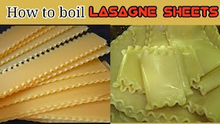 How To Boil Lasagna NoodlesSheets Without Sticking [upl. by Okia]