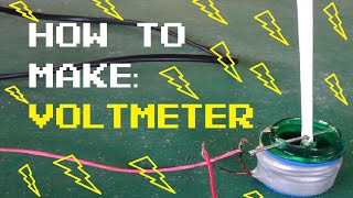 How to make an analog voltmeter Easy Fast DIY [upl. by Drauode754]