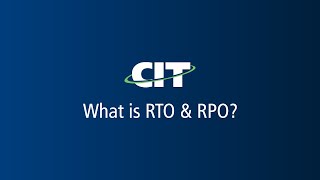 What is RTO amp RPO [upl. by Tlevesoor]