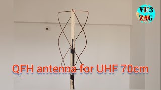 QFH antenna for UHF 70cm [upl. by Ennayk173]