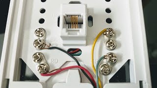 Wiring a Home Phone jack [upl. by Hgalehs]