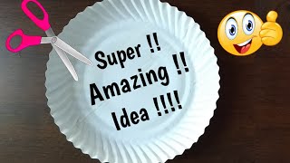 Best out of waste paper plates crafts  Easy paper plate crafts  disposable plate crafts [upl. by Adnovaj582]