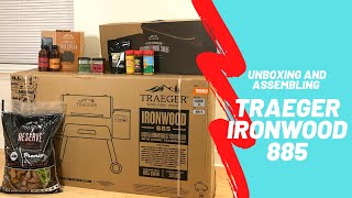 Traeger Ironwood 885 Unboxing and Assembly [upl. by Aciamaj949]