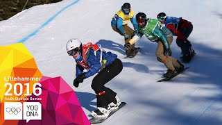 Snowboarding  Snowboard Cross  Full Replay  Lillehammer 2016 Youth Olympic Games [upl. by Cyndia]