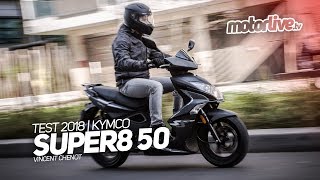 KYMCO SUPER 8 50 EURO 4  TEST [upl. by Zeeba]