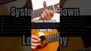 How to play Lonely Day riff from System Of A Down guitar [upl. by Kellyn]