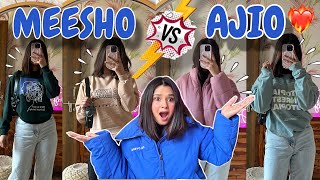 Huge MEESHO amp AJIO Winter Haul❤️‍🔥11 Super Affordable Sweatshirts Starting at ₹260😱 Rupal Yadav [upl. by Dunaville81]