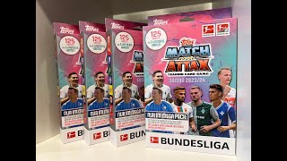 AUF DER JAGD NACH AUTOGRAMM UND RELIC KARTEN IN 4 MEGA PACKS Match Attax Bundesliga 2324 [upl. by Tootsie]