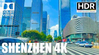 Cant believe this is China driving around downtown Shenzhen China｜4K HDR [upl. by Anav592]