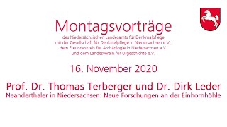 Neandertaler in Niedersachsen Neue Forschungen an der Einhornhöhle Montagsvortrag am 16112020 [upl. by Ahsinert]