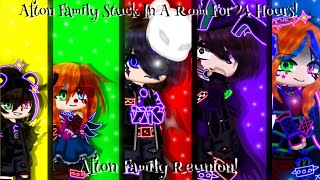 Afton Family Stuck In A Room For 24 Hours Afton Family Reunion ItzGalaxy Luna Remake [upl. by Ialokin]