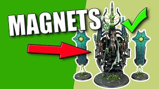 How to Magnetise  Necron Silent King Model [upl. by Nepsa647]