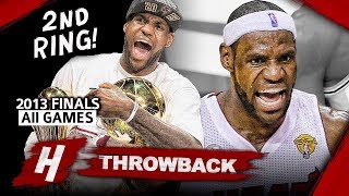 LeBron James 2nd Championship Full Series Highlights vs Spurs 2013 NBA Finals  Finals MVP HD [upl. by Esoryram872]