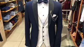 Verno Navy Blue Tuxedo Suit [upl. by Eirrak312]