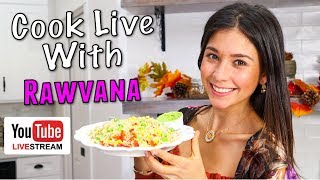 Cook LIVE with Rawvana 3 Vegan Dinner [upl. by Huoh]