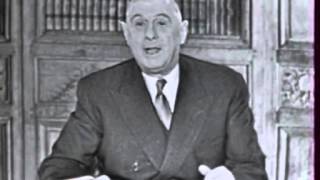 De Gaulle parle aux Français  Archive INA [upl. by Naerad]