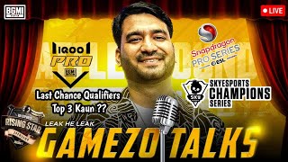 GAMEZO TALKS🎙️ IQOO LAST CHANCE QUALIFIERS  FORMAT EXPLAIN 🧐 ESL LAN PREPERATION 😎bgmilive [upl. by Tanhya732]