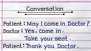 Conversation Between Doctor And Patient  Daily English Conversation  English Conversation [upl. by Almund]