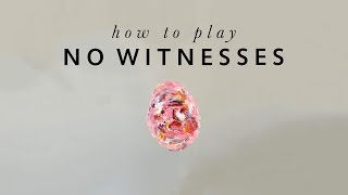 How to play No Witnesses by Keaton Henson [upl. by Aiepoissac]