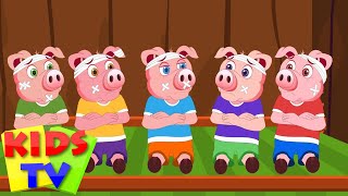 five little piggys  5 little piggies  kids tv nursery rhymes  baby and children songs [upl. by Tnecniv]