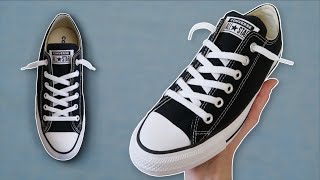 HOW TO LOOSELY LACE CONVERSE BEST WAY [upl. by Akerdnuhs827]