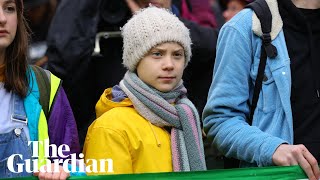 Greta Thunberg joins young climate activists in Bristol We will not be silenced [upl. by Lionello]