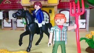 Конструкторы и игрушки для детей Playmobil Toys Строим конюшню [upl. by Sigler664]