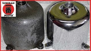 How To Clean and Polish Aluminum and Alloy Metal Engine Polishing on Café Racers or hot rods [upl. by Elidad]