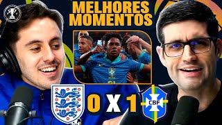 BRASIL AMASSA a minúscula 🤏INGLATERRA🤏 Inglaterra 0 x 1 Brasil melhores momentos [upl. by Leaw252]