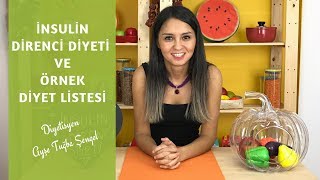 İnsulin Direnci Nedir Diyeti Nasıl Olur Örnek Diyet Listesi  Diyetisyen Ayşe Tuğba Şengel [upl. by Notpmah191]