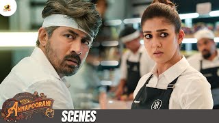 പാചകം എന്നാൽ പാകപ്പെടുത്തുക എന്നർത്ഥം  Annapoorani Movie Scene  Nayanthara  Jai  Mango Malayalam [upl. by Nonnarb]