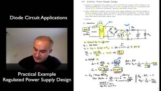 Design Example Regulated Power Supply [upl. by Ahsirpac328]