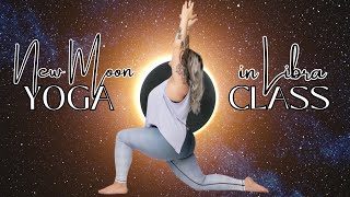 YOGA CLASS FOR THE NEW MOON SOLAR ECLIPSE IN LIBRA  OCTOBER 2ND 2024 ⚖️☀️🌑 [upl. by Eelame433]