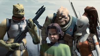 Boba Fett gets revenge on Mace Windu 4k HDR  Star Wars The Clone Wars [upl. by Narcis]