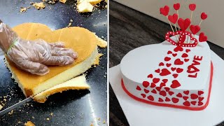 Heart Shape Cake  Engagement Cake  Engagement Cake Design  Love Cake Design [upl. by Chong]