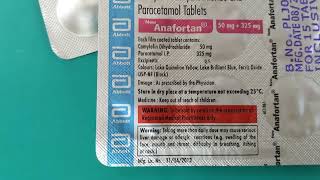 Anafortan Tablets Uses in Hindi  Camylofin dihydrochloride and Paracetamol Tablets [upl. by Yardna]