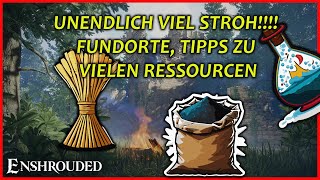 RESSOURCEN STROH NITRAT FOSSILER KNOCHENSTAUB UVM  ENSHROUDED GUIDE TIPPS UND FUNDORTE [upl. by Yc]