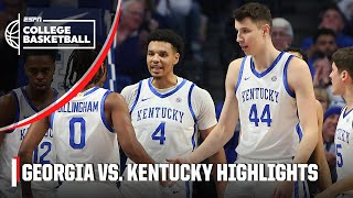 Georgia Bulldogs vs Kentucky Wildcats  Full Game Highlights  ESPN College Basketball [upl. by Drarig585]