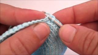 DIY TUTO CROCHET APPRENDRE LA MAILLE COULEE [upl. by Nivlac]